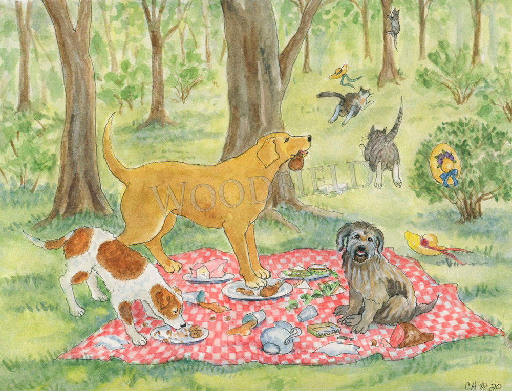 #2315 - Bad Dog Picnic Print