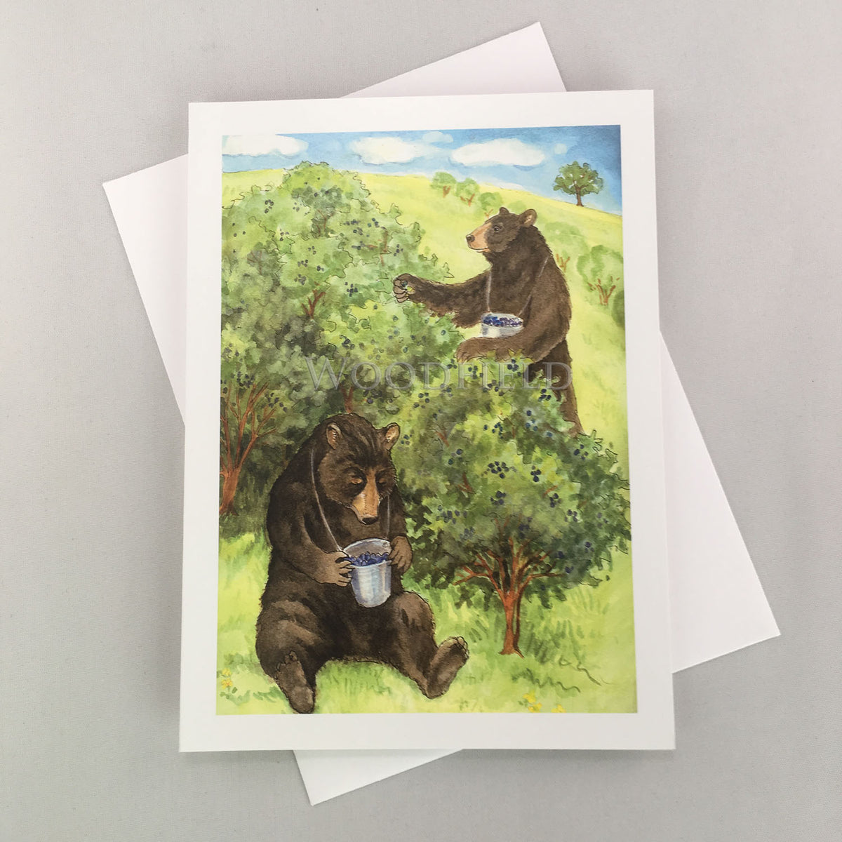 #316 - Picking Berries Notecard