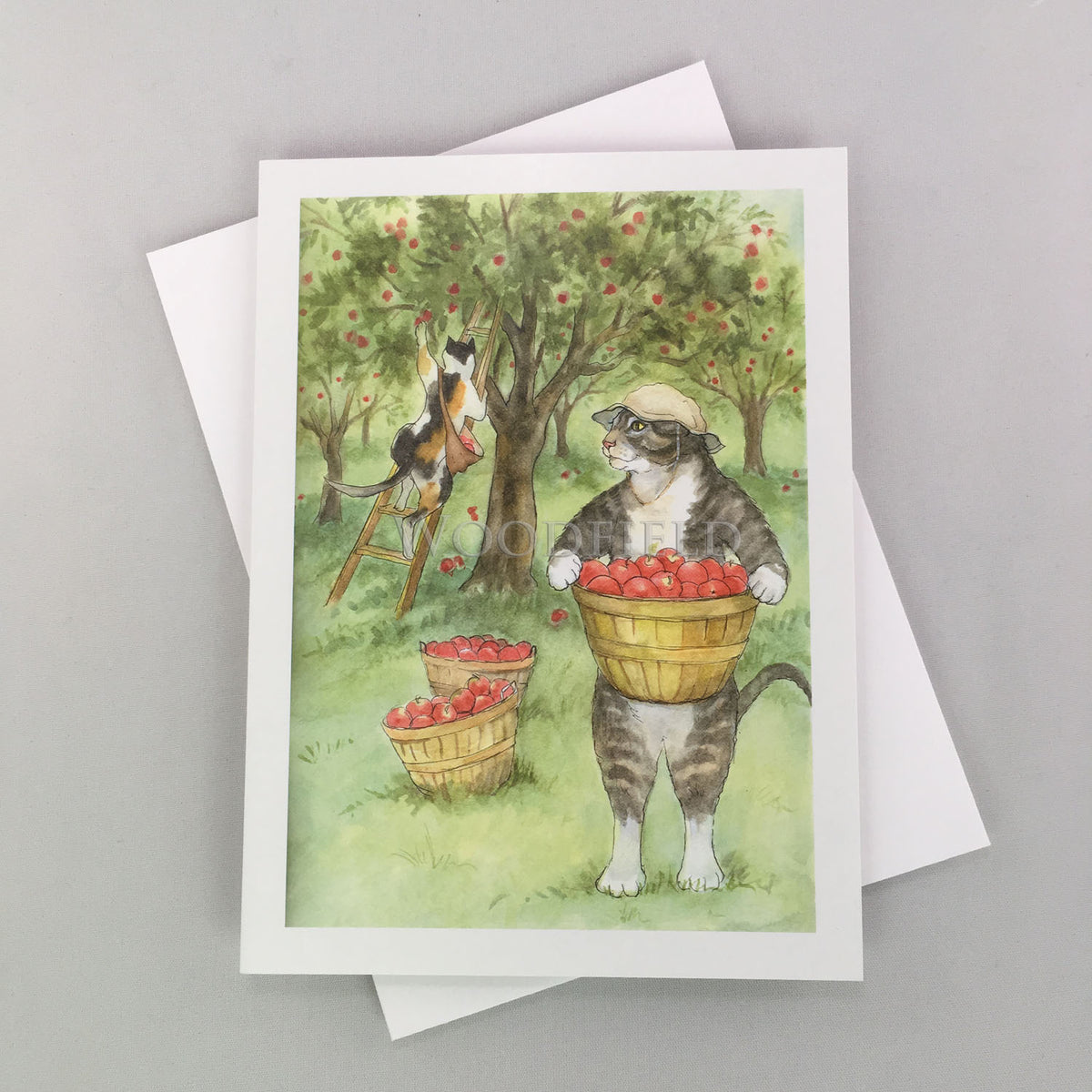 #320 - Apple Picking Notecard