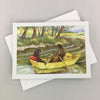 #327 - Rowboat Picnic Notecard