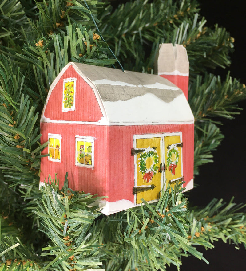 3503 Farm Barn Christmas Ornament