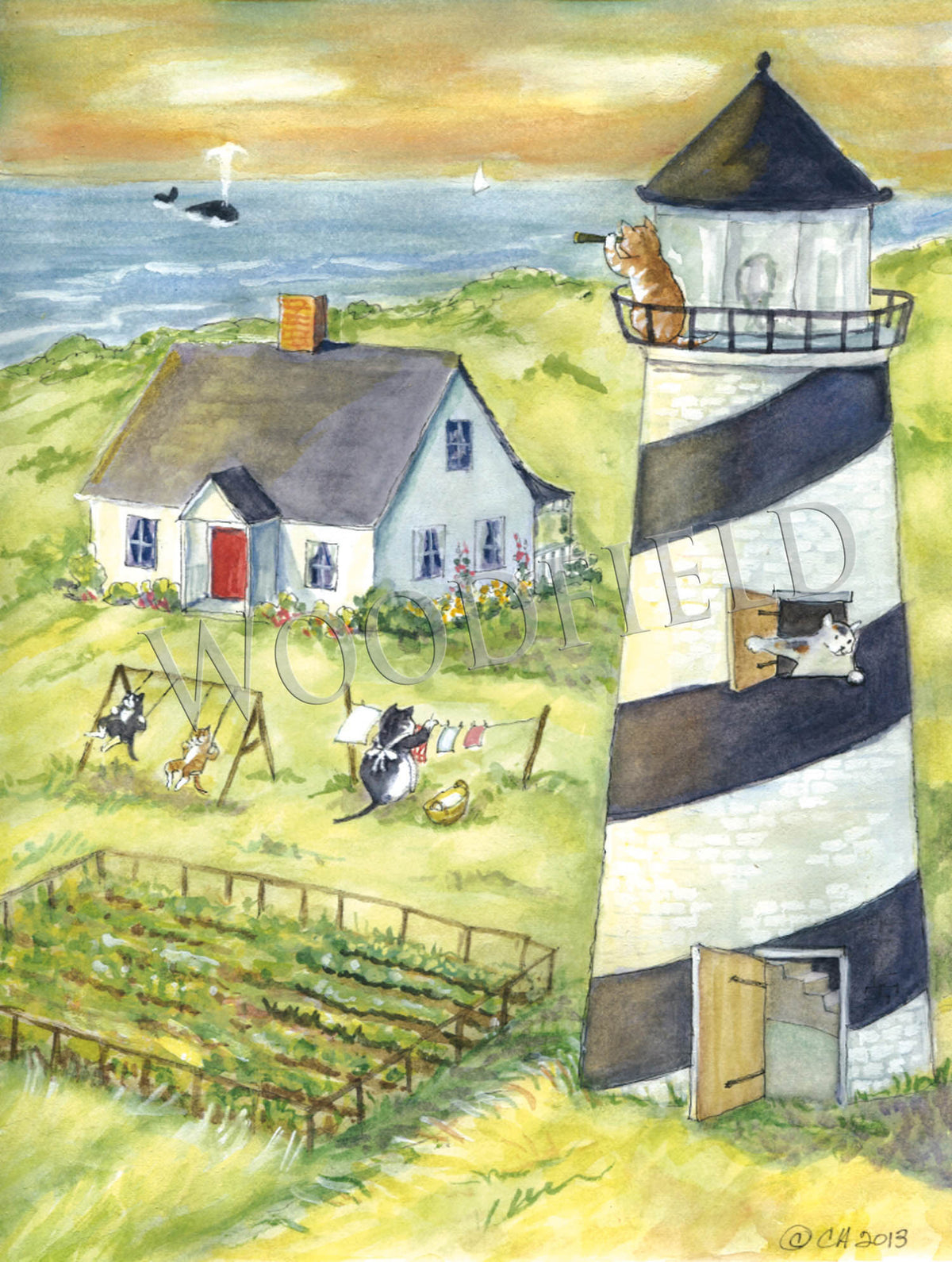 Item 404 Lighthouse Notecard image