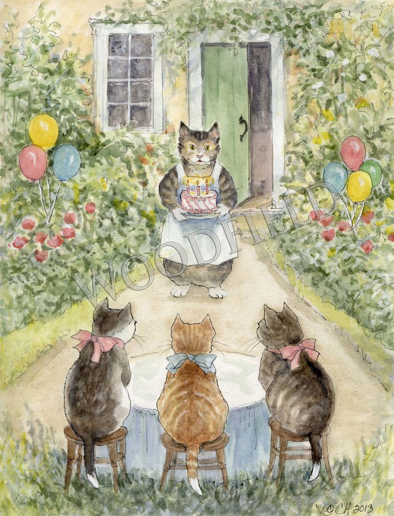 #2499 - Kittens' Birthday Print