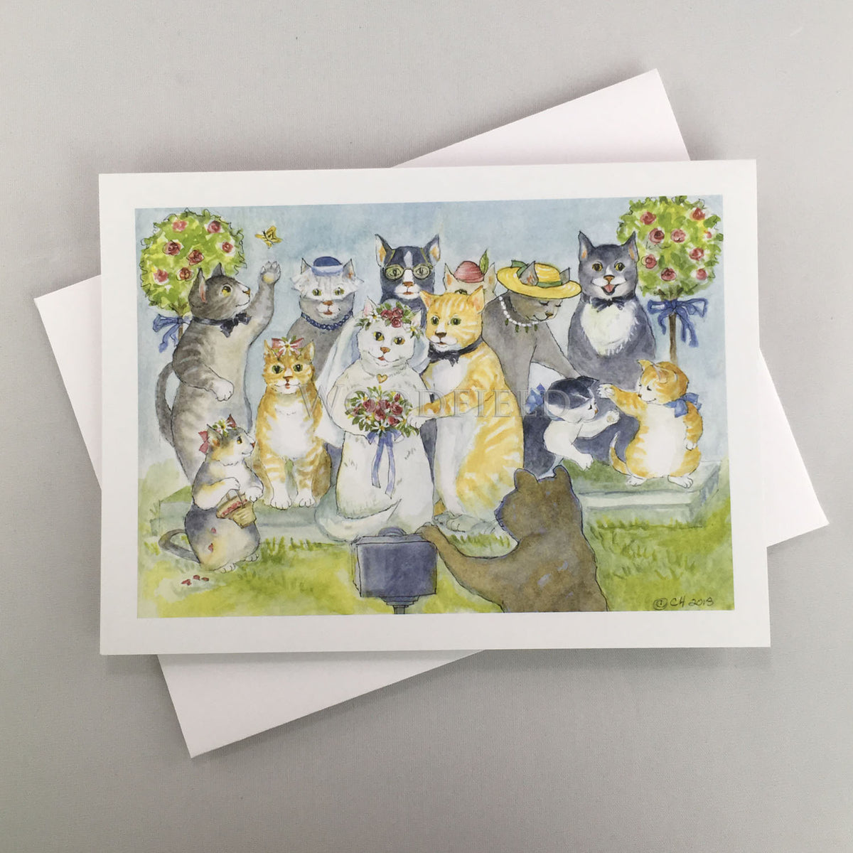 #502 - Wedding Party Notecard