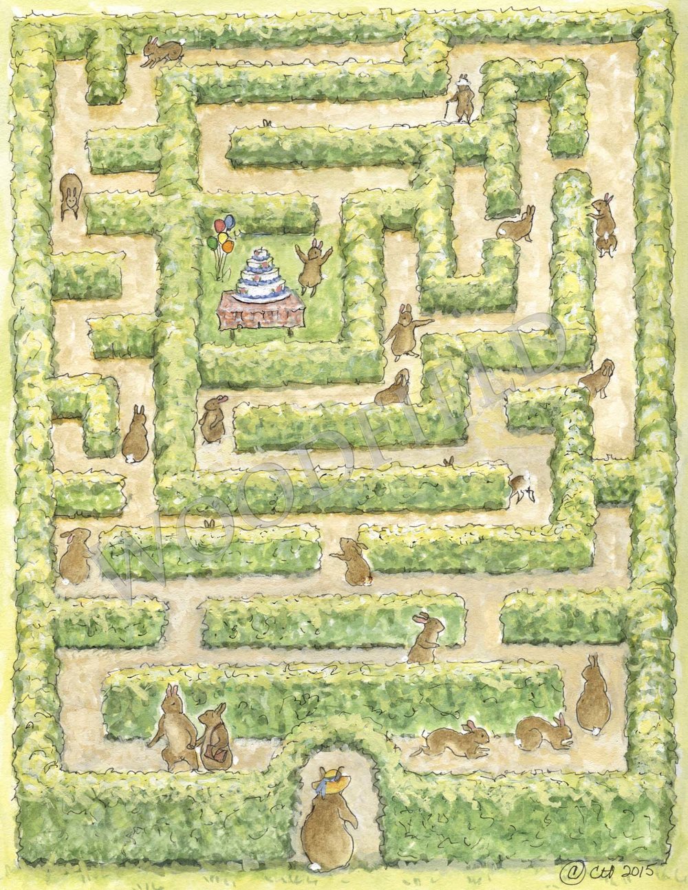 2505 - Cake Maze Print - #2505G – Woodfield Press