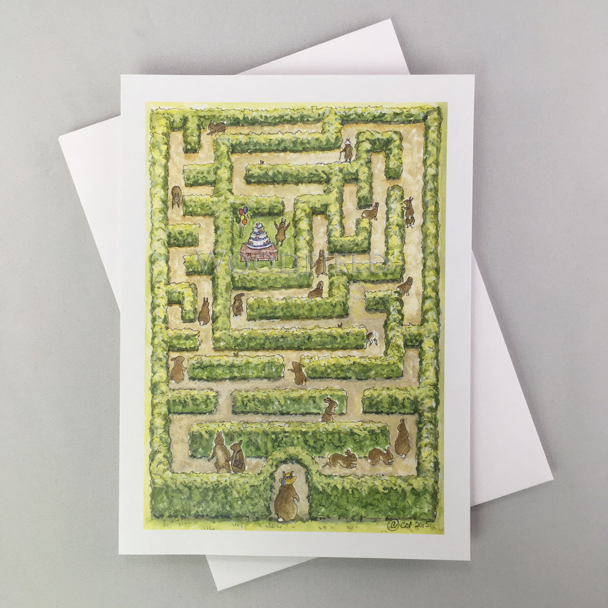 #505 - Cake Maze Notecard