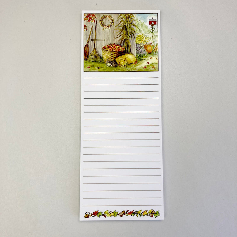 #7306 - Autumn Chores Magnetic Notepad