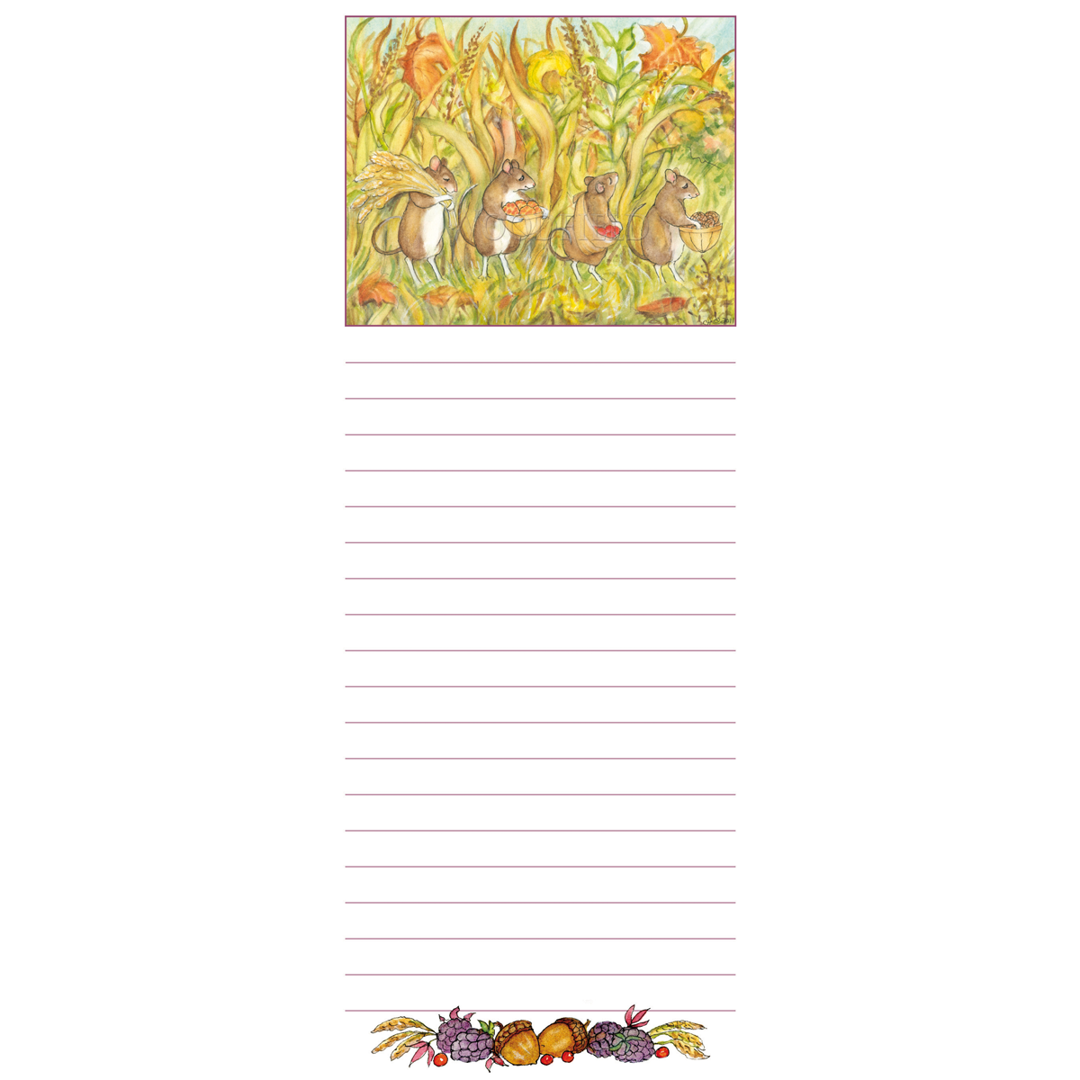 Item 7325 Mice Gathering Magnetic Notepad