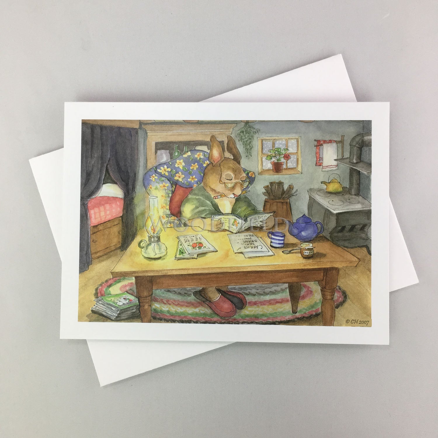 #750 - Winter Reading Notecard – Woodfield Press