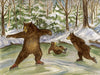 #2752 - Skating Bears Print