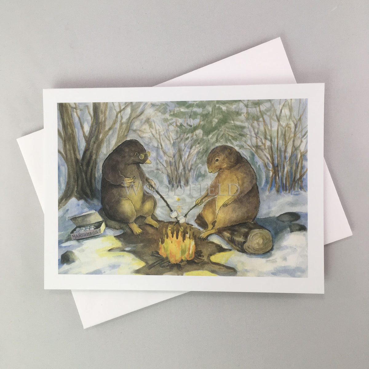 #755 - Quiet Afternoon with Mole Notecard