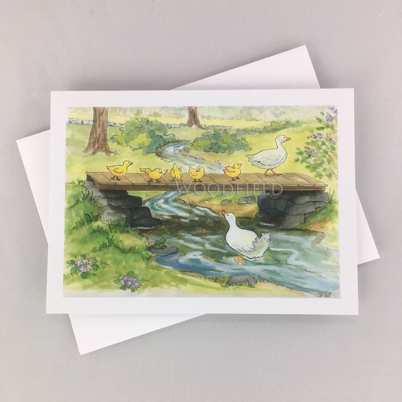 #8 - First Swim in Brook Notecard