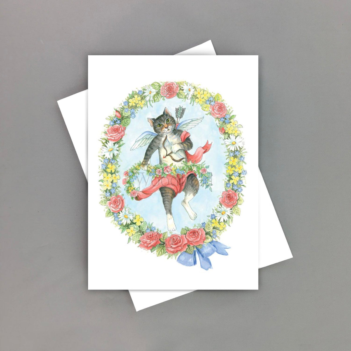 #782 Cupid's Gaze Notecard